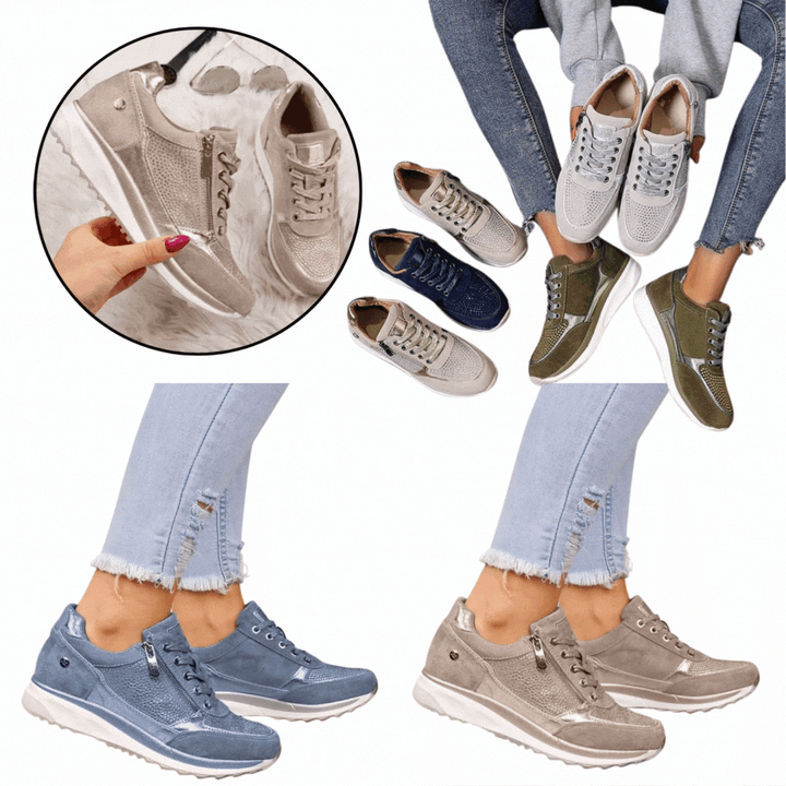 Women's Orthopedic Casual Shoe - Breathable, Supportive, Non-Slip Sole, Cushioned Insole 7