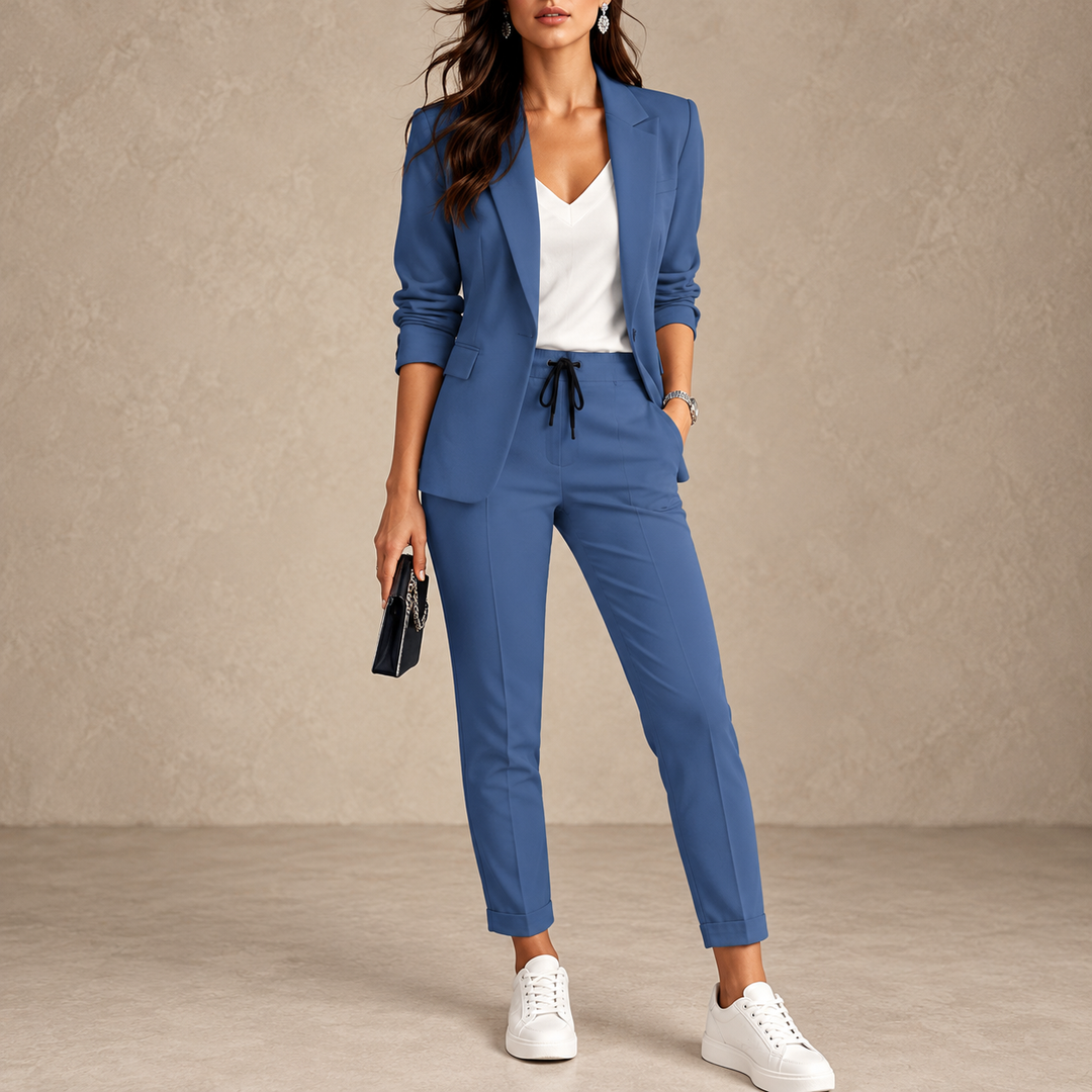 Tailored Blazer and Trouser Set for Women, 7 Colors 1