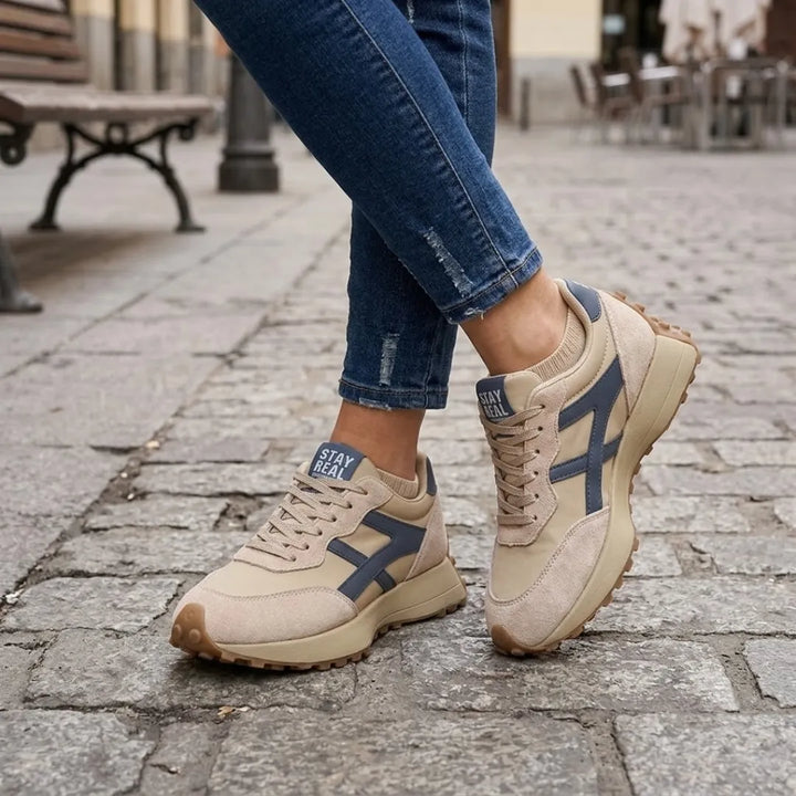 Women's Casual Platform Sneakers with Non-Slip Sole and Lace-Up Closure 2