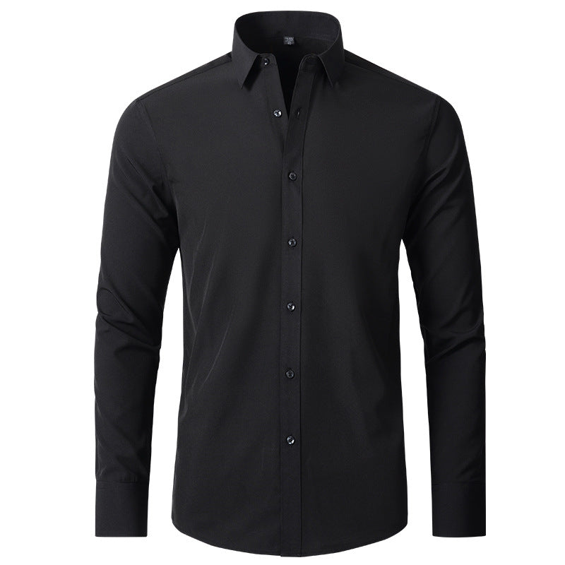 Classic Men's Stretch Dress Shirt with Wrinkle-Resistant Finish 6