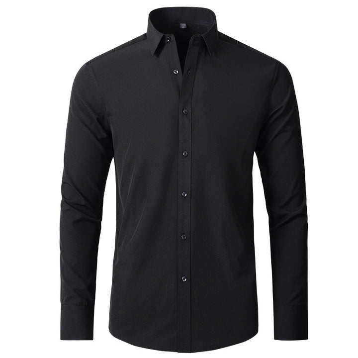 Classic Men's Stretch Dress Shirt with Wrinkle-Resistant Finish 6