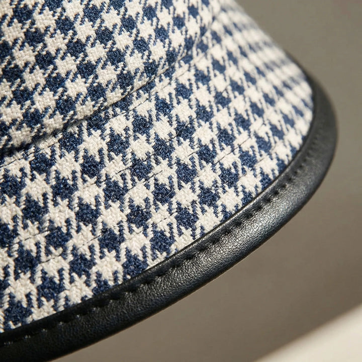 Classic Houndstooth Bucket Hat - Brimora