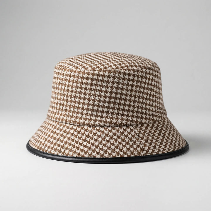 Classic Houndstooth Bucket Hat - Brimora