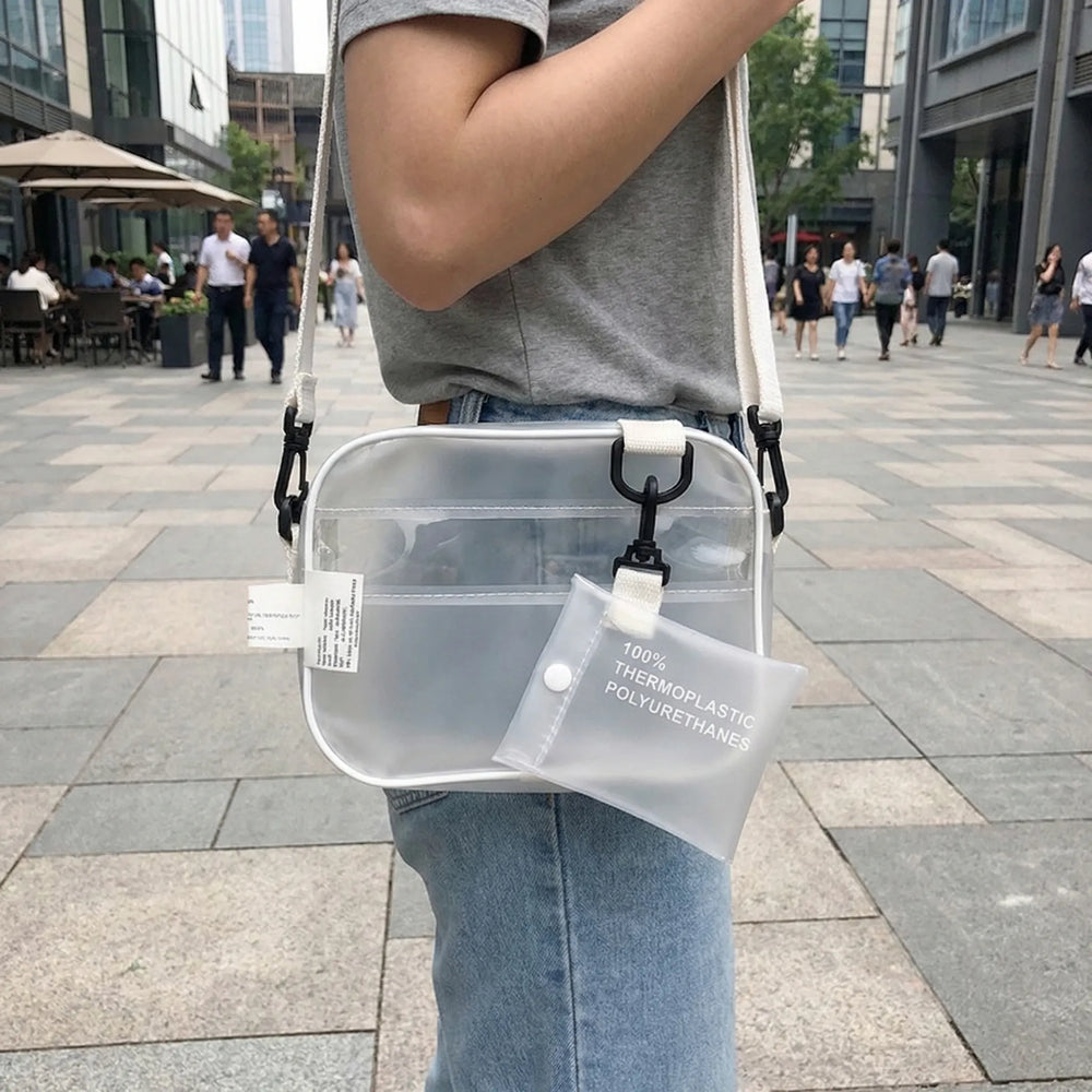 Clear Crossbody Shoulder Bag - Videnta