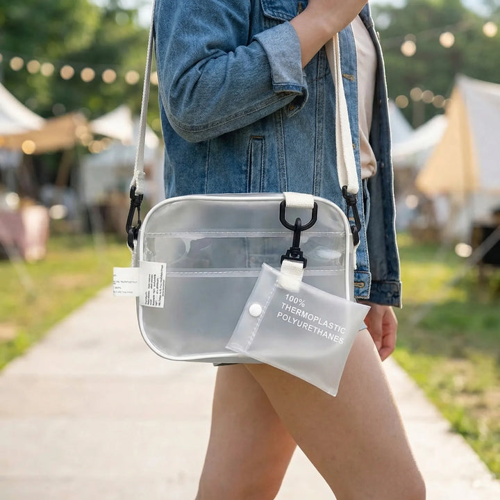 Clear Crossbody Shoulder Bag - Videnta