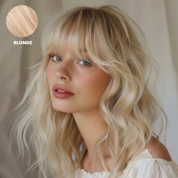 Clip-In Bangs Hairpiece, 100% Remy Human Hair, Heat-Styleable, 9 Colors 3