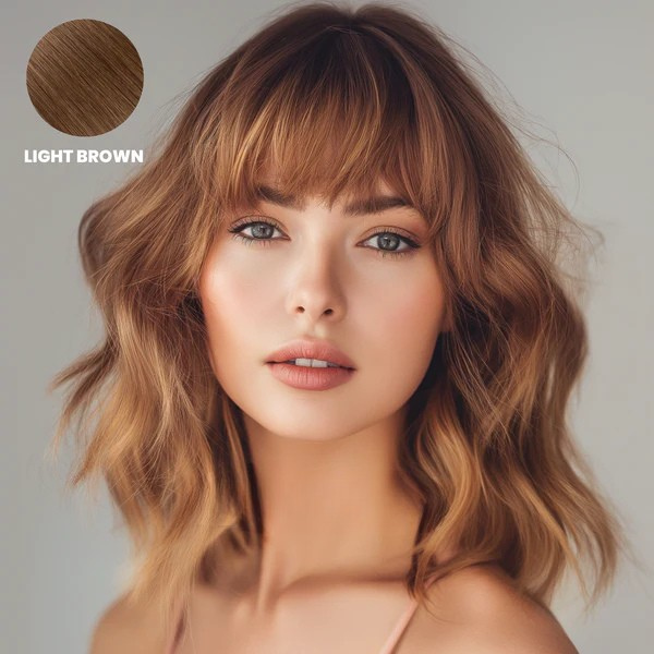 Clip-In Bangs Hairpiece, 100% Remy Human Hair, Heat-Styleable, 9 Colors 4