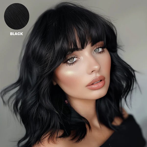 Clip-In Bangs Hairpiece, 100% Remy Human Hair, Heat-Styleable, 9 Colors 7
