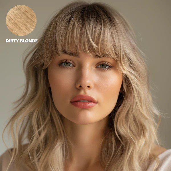 Clip-In Bangs Hairpiece, 100% Remy Human Hair, Heat-Styleable, 9 Colors 1