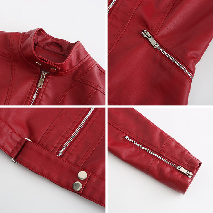 Classic Women's Leather Jacket with Timeless Style 8