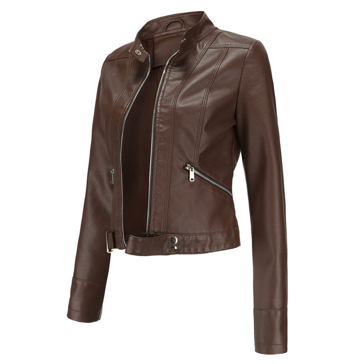 Classic Women's Leather Jacket with Timeless Style 11