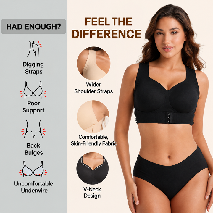 Supportive Posture-Correcting Bra