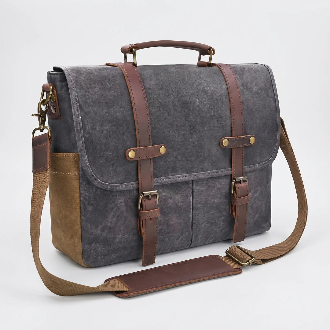 Compact Multi-Pocket Crossbody Messenger Bag - Satchovan