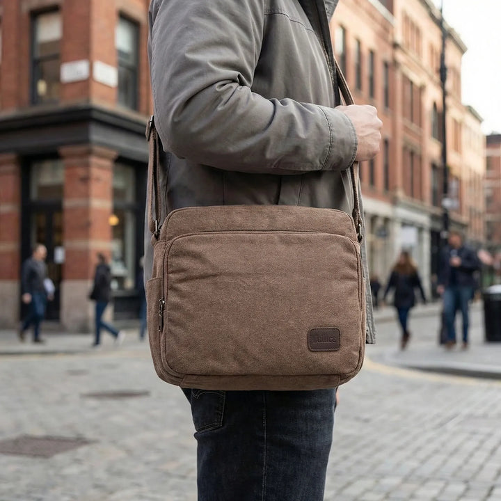 Compact Woven Messenger Bag - Kargen