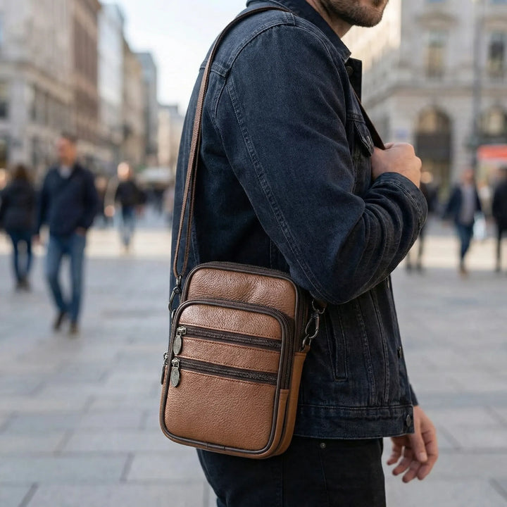 Compact Multi-Compartment Crossbody Bag - Satchvelo