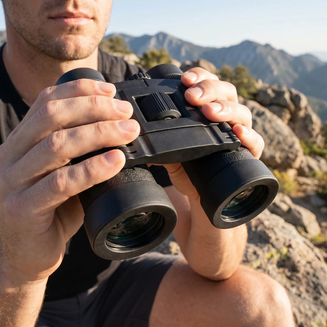 Compact 40x Magnification Wide-Angle Binoculars - Optivex