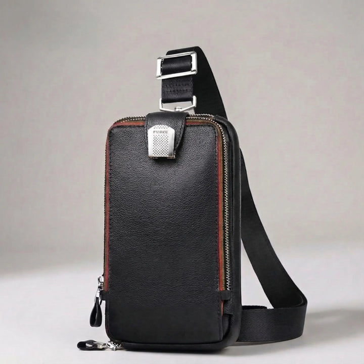 Compact Zip-Closure Crossbody Bag - Compavio