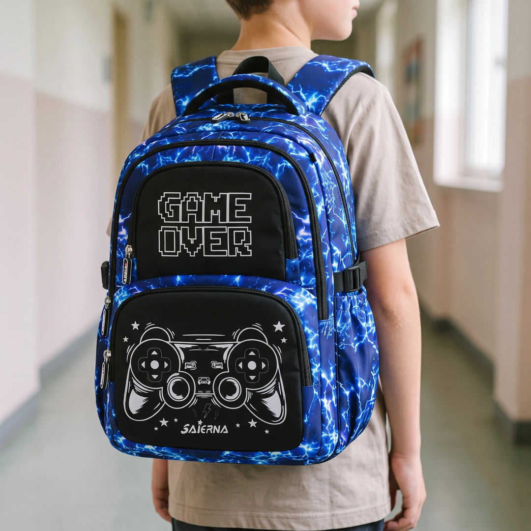 Coordinated Three-Piece Kids Backpack Set - Luminoz