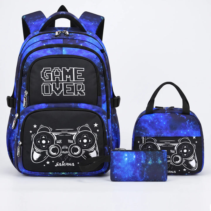 Coordinated Three-Piece Kids Backpack Set - Luminoz