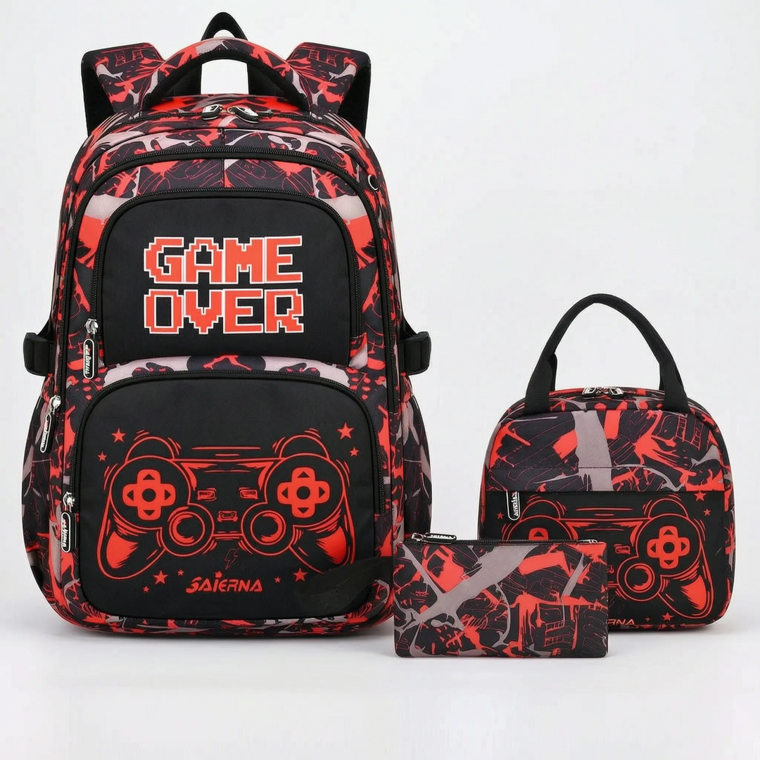 Coordinated Three-Piece Kids Backpack Set - Luminoz