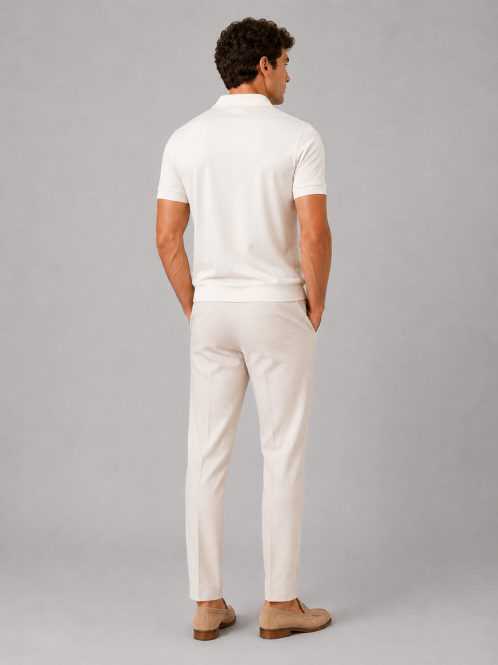 Men's Silky Touch Polo Shirt - Breathable Soft Solid Summer Top 24