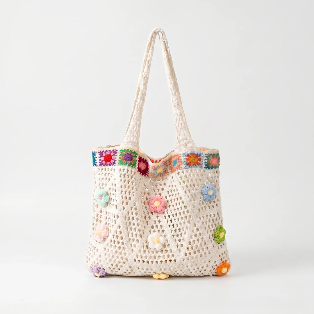 Crochet Flower Tote Bag - Florinta