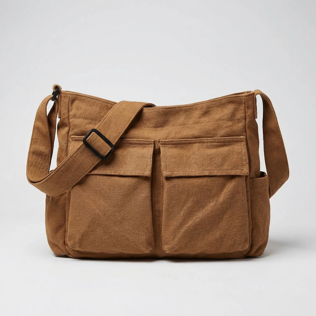 Large Multi-Pocket Crossbody Messenger Bag - Carrivex