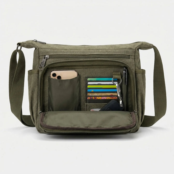 RFID-Blocking Crossbody Messenger Bag - Vardex