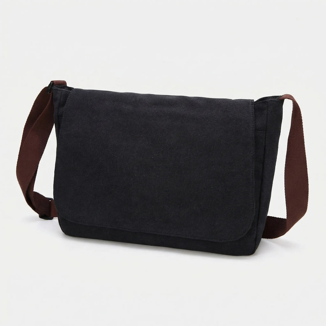 Classic Flap-Over Crossbody Messenger Bag - Travaux