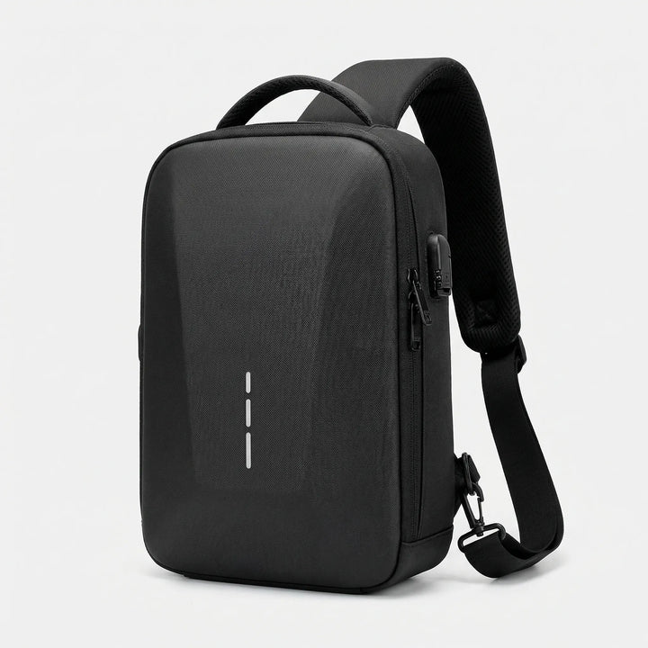 Compact Crossbody Bag With Combination Lock - Charglock