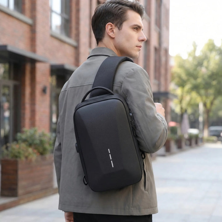 Compact Crossbody Bag With Combination Lock - Charglock