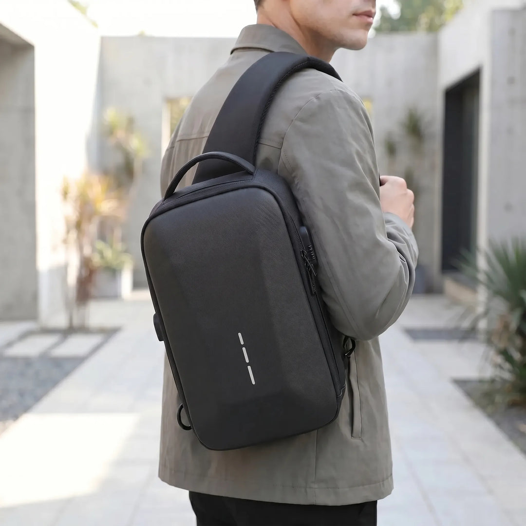 Compact Crossbody Bag With Combination Lock - Charglock