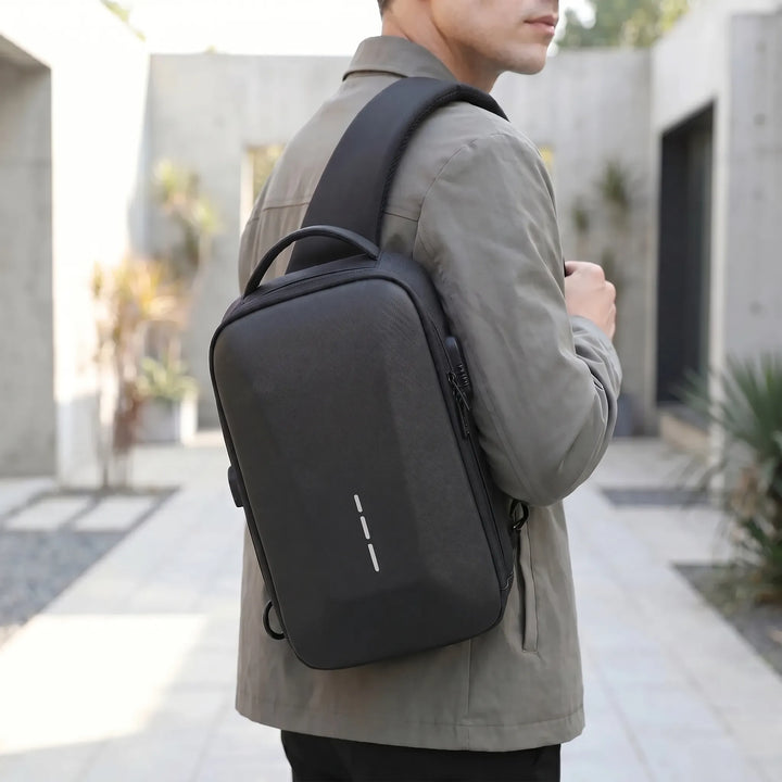 Compact Crossbody Bag With Combination Lock - Charglock