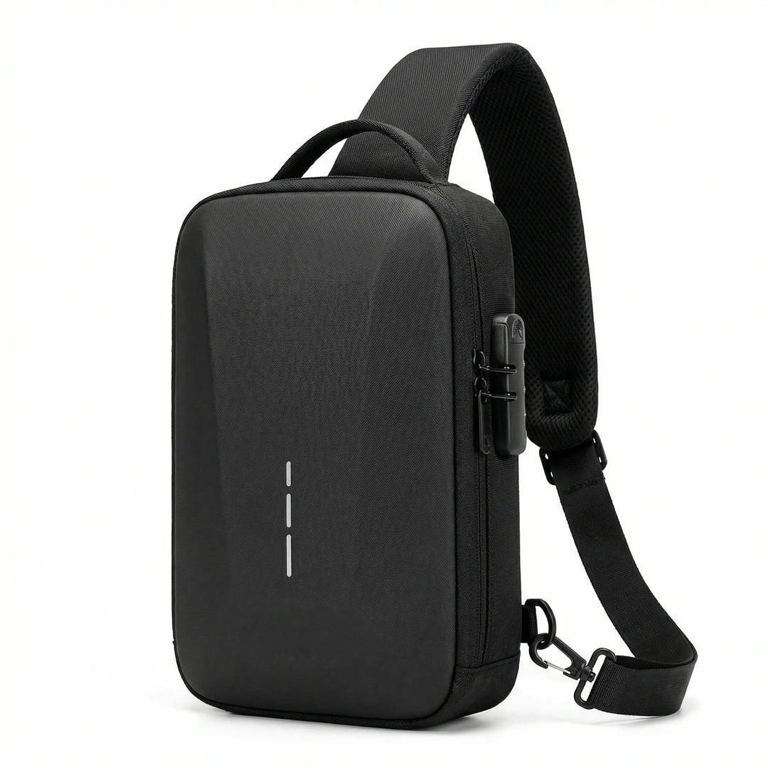 Compact Crossbody Bag With Combination Lock - Charglock