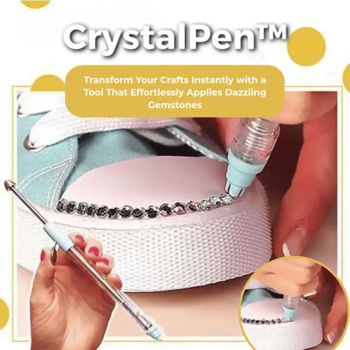 Rhinestone Applicator Pen for Crafts and Nail Art, Holds 70 Gems 1