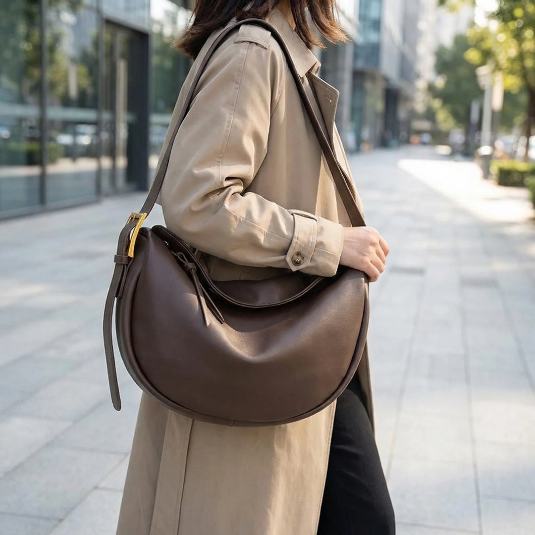 Curved Crossbody Shoulder Bag - Cresso