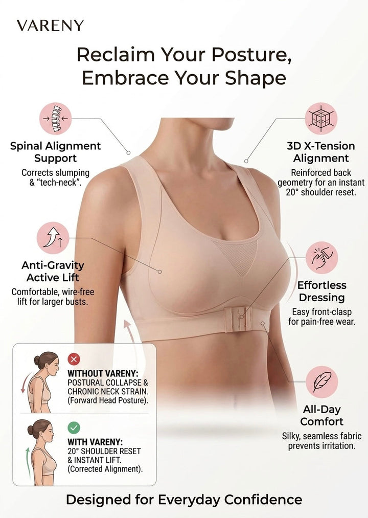 Wireless Seamless Support Bra with Wide Straps and Breathable Stretch Fabric 5