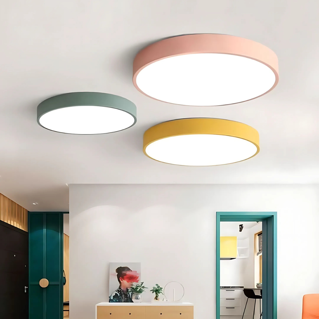 Delos Scandi Wood Ceiling Light | Natural LED Design Lamp 2