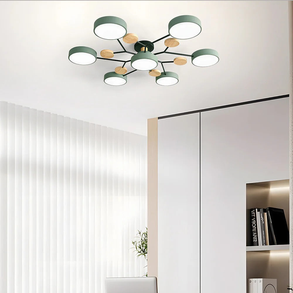 Modern LED Flush Mount Ceiling Light, Bright Low-Profile Fixture 9