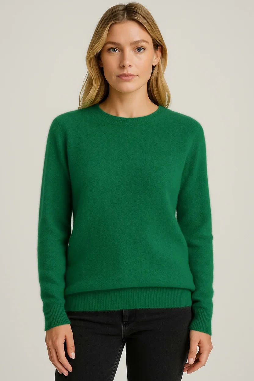 Women's Soft Cashmere Crew Neck Sweater 3