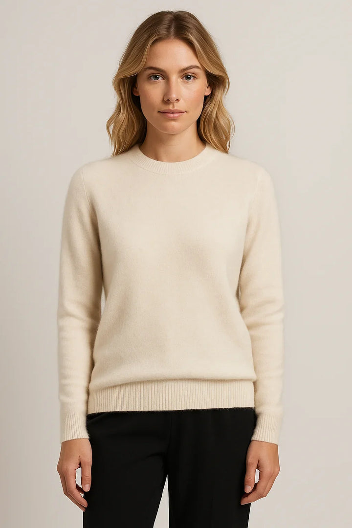 Women's Soft Cashmere Crew Neck Sweater 6