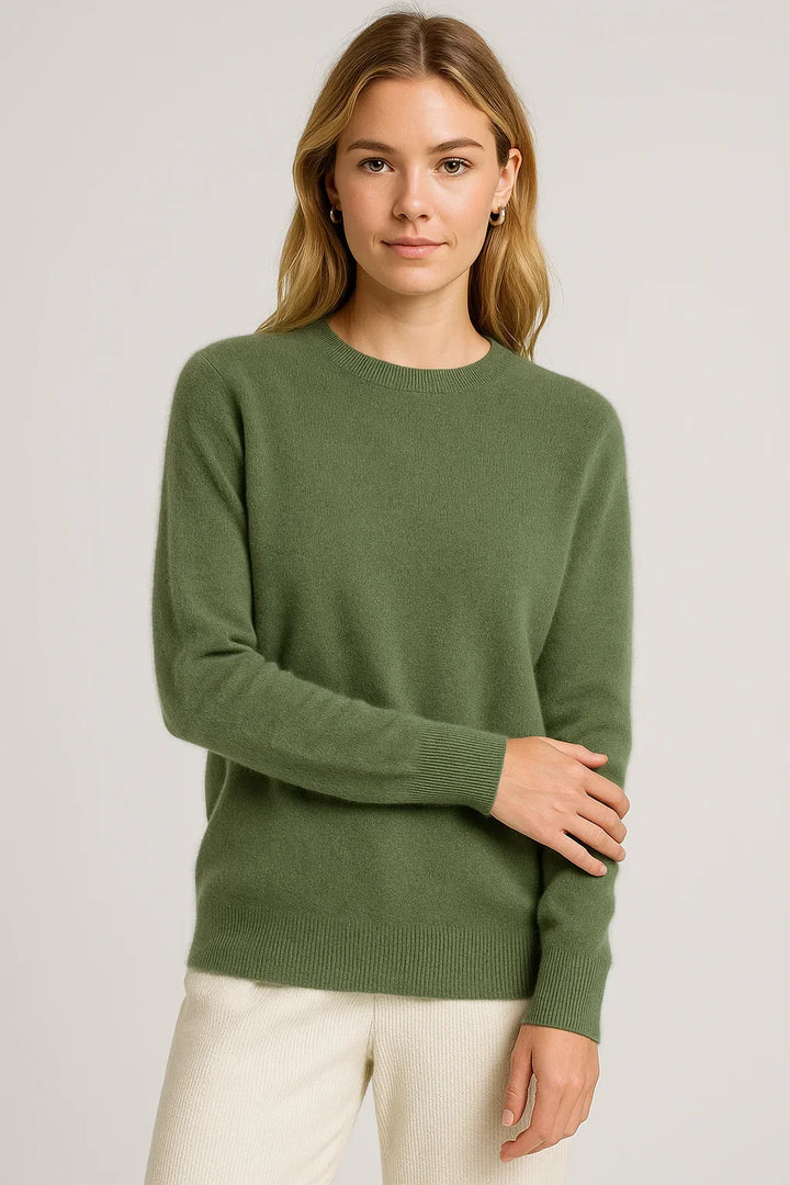 Women's Soft Cashmere Crew Neck Sweater 7