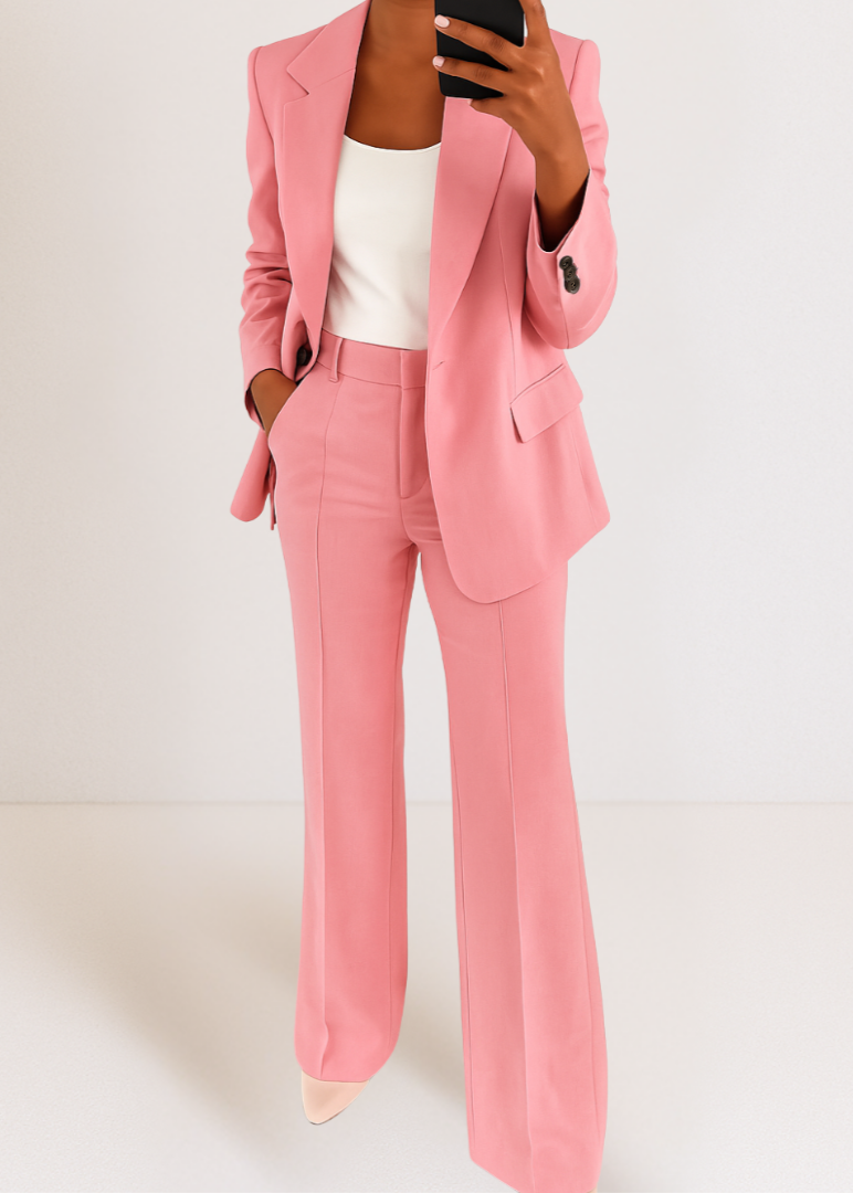 Women's Tailored Blazer & Pants Coord Lounge Set 5