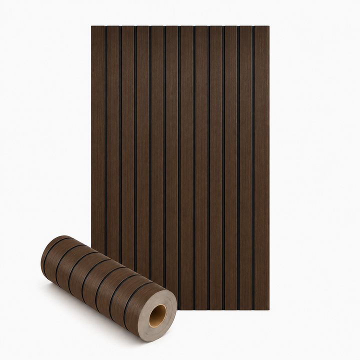 Self-Adhesive Peel and Stick 3D Slat Wall Panel Rolls 28
