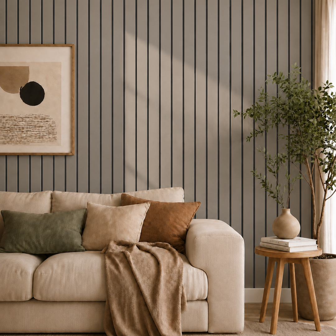 Self-Adhesive Peel and Stick 3D Slat Wall Panel Rolls 25
