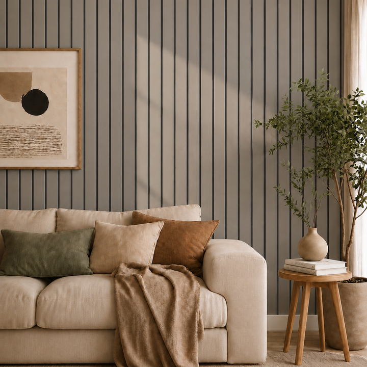 Self-Adhesive Peel and Stick 3D Slat Wall Panel Rolls 25