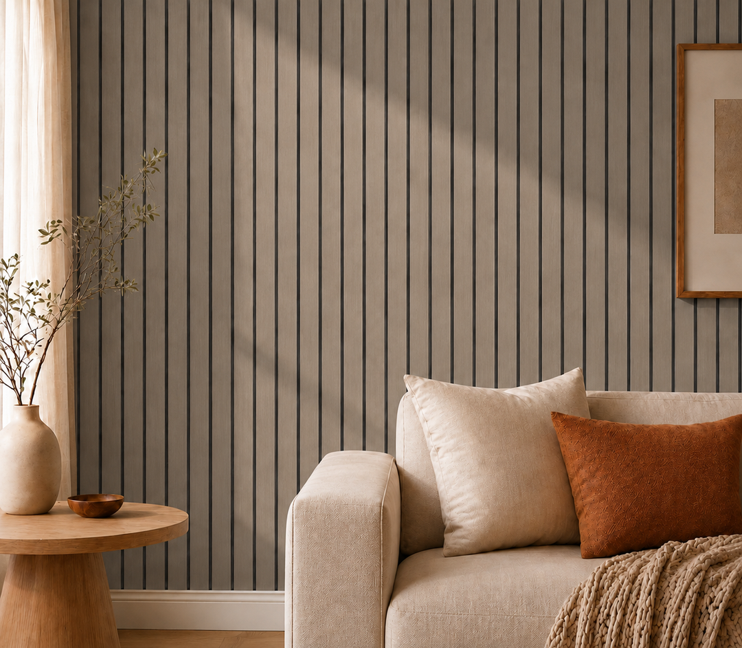 Self-Adhesive Peel and Stick 3D Slat Wall Panel Rolls 26