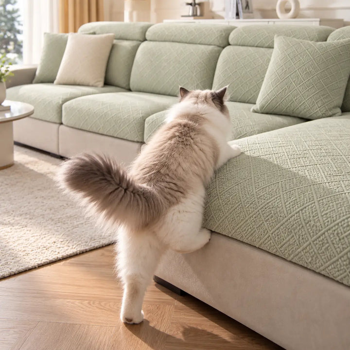 Diamond Stretch Sofa Cover, Scratch Resistant for Pets 14