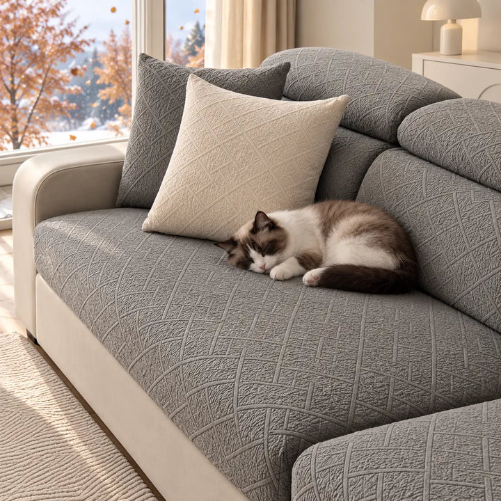 Diamond Stretch Sofa Cover, Scratch Resistant for Pets 15
