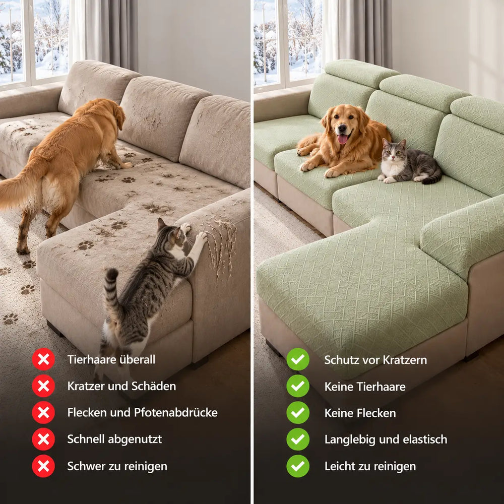 Diamond Stretch Sofa Cover, Scratch Resistant for Pets 2